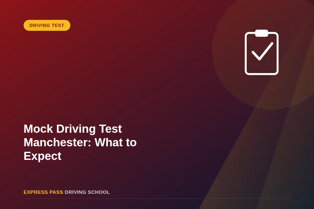 Mock Driving Test Manchester: What to Expect