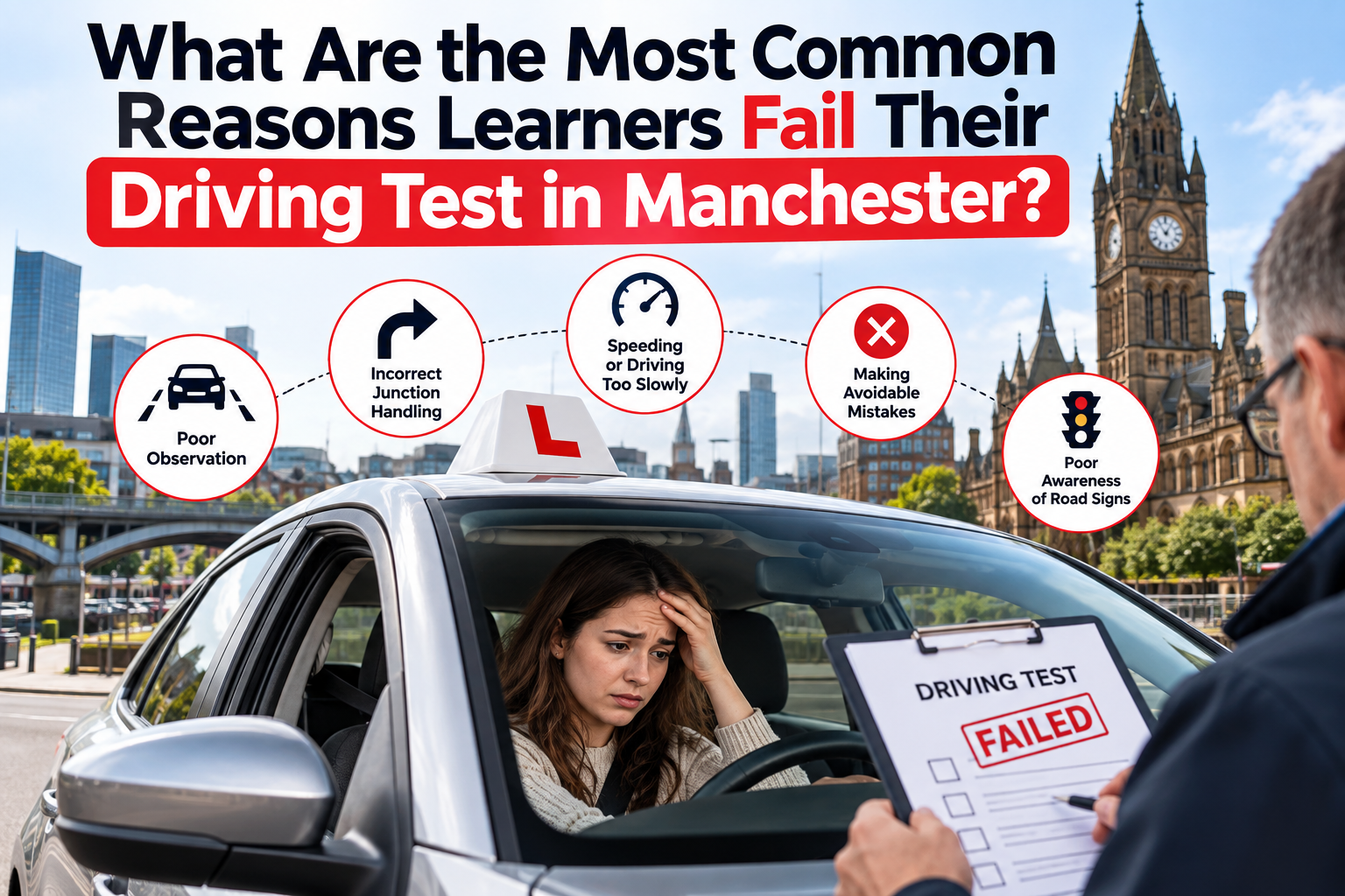 What Are the Most Common Reasons Learners Fail Their Driving Test in Manchester?