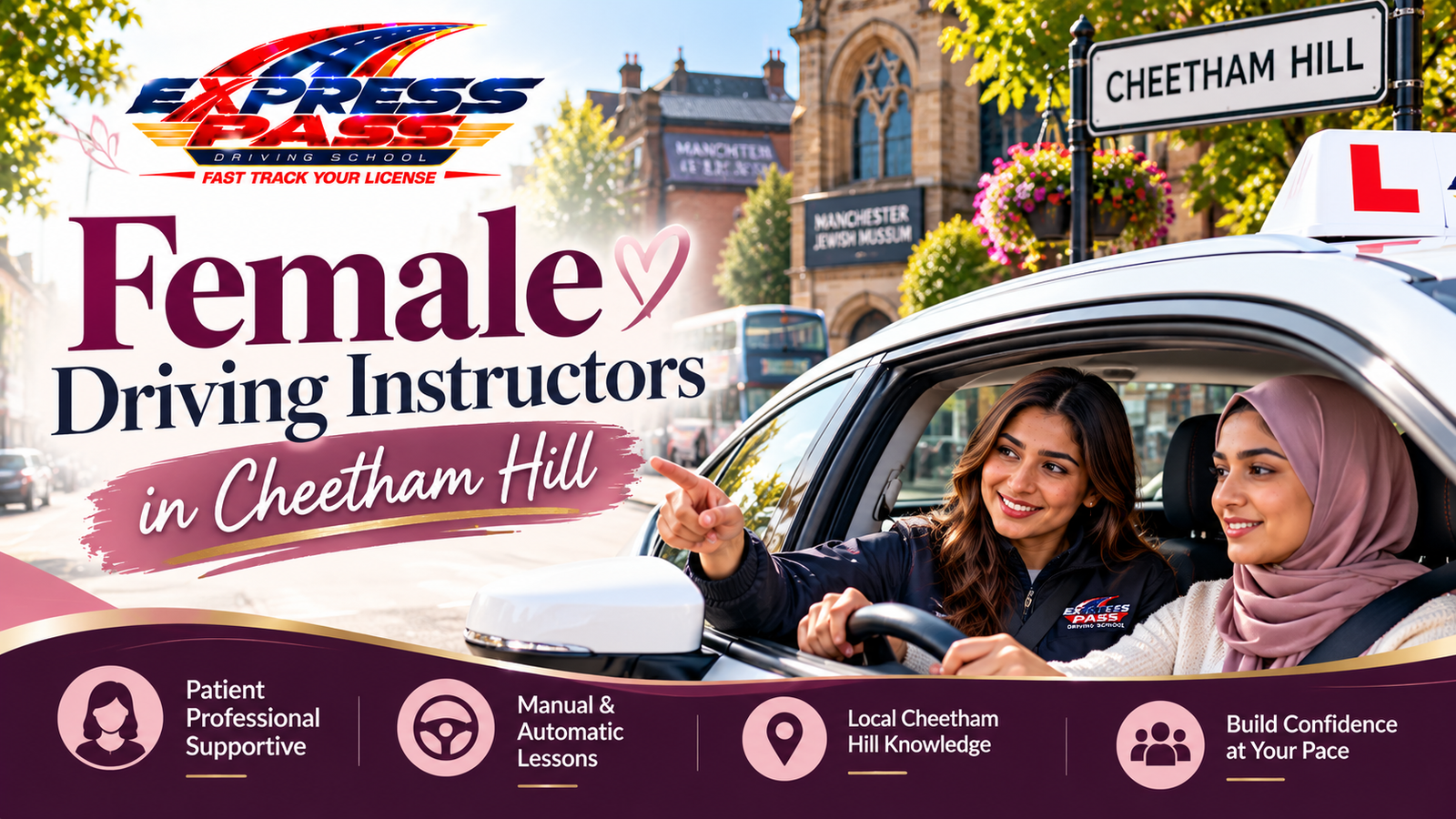 Female Driving Instructors in Cheetham Hill