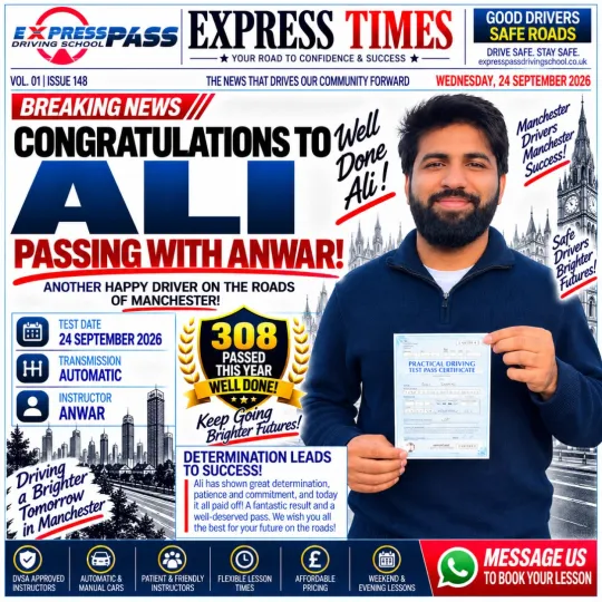 🚗 Zero fuss, first-time pass! Congrats on securing your license with Express Pass. See you on the …