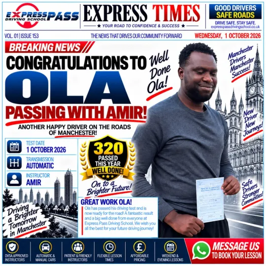 🚗 Congratulations on your fantastic achievement! Wishing you confidence, happiness and safe journe…