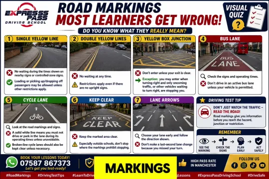 🛣️ ROAD MARKINGS MOST LEARNERS GET WRONG! 👀 Think you know them all? Test yourself before your dri…
